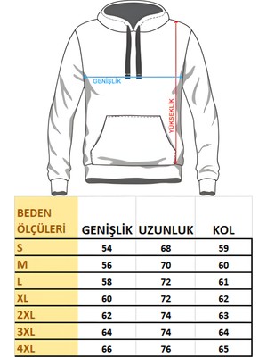 Gölge Stor Gym Body Kapşonlu Unisex Sweatshirt 953