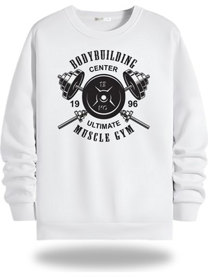 Gölge Store Gym Body Bisiklet Yaka Unisex Sweatshirt 953