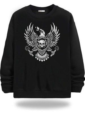 Gölge Stor Motorcycles Bisiklet Yaka Unisex Sweatshirt 77