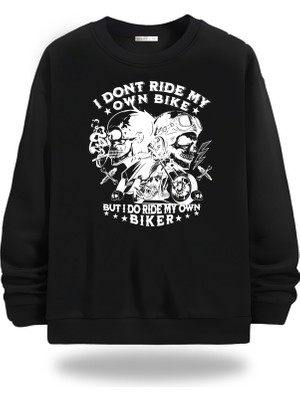 Gölge Stor Motorcycles Bisiklet Yaka Unisex Sweatshirt 961