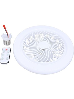 3 Işık Modlu,  Dinlenebilir, 3 Fan Hızlı, Kumandalı, Pervaneli, 42 Watt Çok Kaliteli LED Fan Ampul,