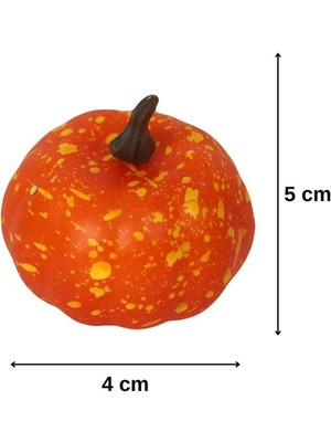 Cadılar Bayramı Minik Bal Kabağı Figür Süs 5cm - 30 Adet