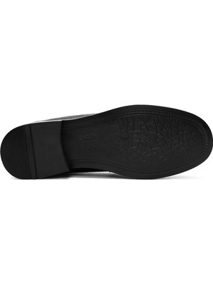 Derimod Kadın Siyah Deri Maskülen Loafer 24WFD4204E3