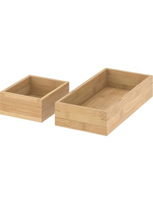 Ikea Tavelan Tabla Kutu Seti Bambu 2 Adet