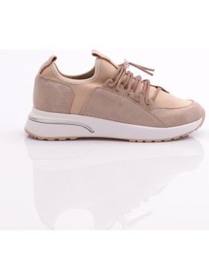 DGN 221 Kadın Taş Bağcıklı Sneaker Ayakkabı