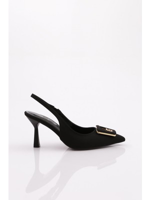 DGN 7072 Kadın G Harf Tokali Topuklu Ayakkabı