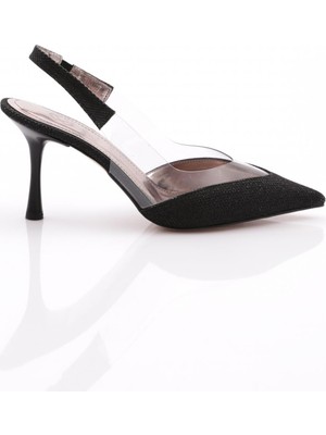 DGN 7008 Kadin Arkadan Bağlama Topuklu Ayakkabi