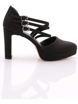 Dgn 218 Kadin Bileği Kemerli Topuklu Ayakkabi