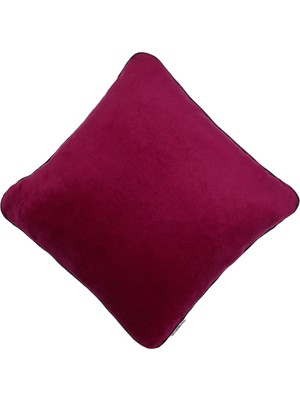 Ju Yaratıcı Tasarım  Biyeli Kırlent Yastık Kılıfı Vişne Çürüğü  50X50