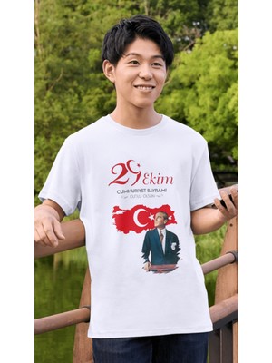 Cumhuriyet Bayramı 29 Ekim Tişört 101. Yıl T-Shirt Atatürk Tişört