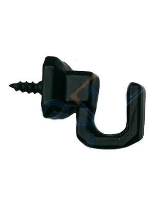 Kaufhier Vidalı Kanca, Askı Küçük - 15X18MM, Siyah - 100 Adet