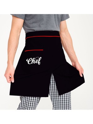 Cheflere Özel Yırtmaçlı Yarım Önlük