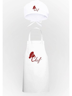 Chef Yazı Tasarım Mutfak Önlüğü & Bone Avantaj Paketi