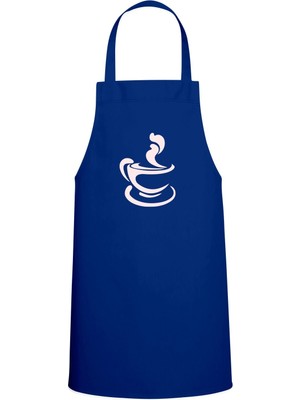 Chef Özel Baskılı Chef Mutfak Önlüğü Saks Mavisi