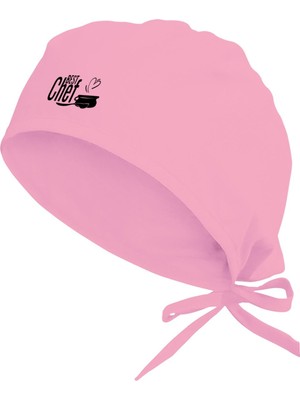 Pembe Chef ve Aşçılara Özel Mutfak Bonesi