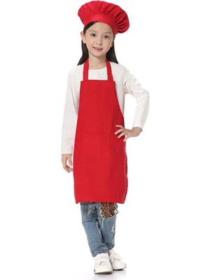 Çocuklara Özel 7 - 12 Yaş Mutfak Önlüğü ve Bağcıklı Mantar Bone
