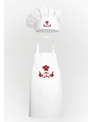Chef Tasarım Mantar Bone & Mutfak Önlüğü Avantaj Paket