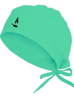 Unisex Mint Yeşili Chef Temalı Özel Bone