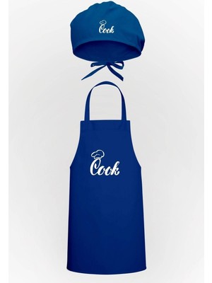 Cook Yazılı Tasarım Mutfak Önlüğü & Bone Avantaj Paketi