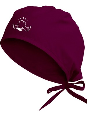 Unisex Mürdüm Yıldızlı Şef Temalı Mutfak Bone