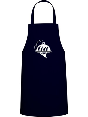 Chef Özel Baskılı Chef Mutfak Önlüğü Lacivert