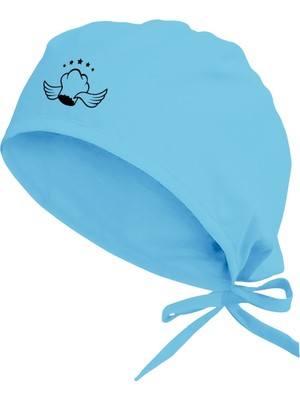 Unisex Turkuaz Yıldızlı Şef Temalı Mutfak Bone