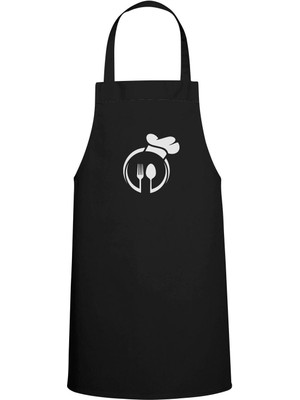 Kaşık-Çatal Özel Baskılı Chef Mutfak Önlüğü