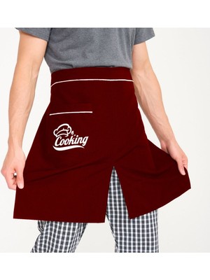 Cheflere Özel Yırtmaçlı Yarım Önlük