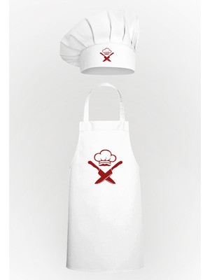 Bıçak ve Chef Şapka Tasarım Mantar Bone & Mutfak Önlüğü Avantaj Paket
