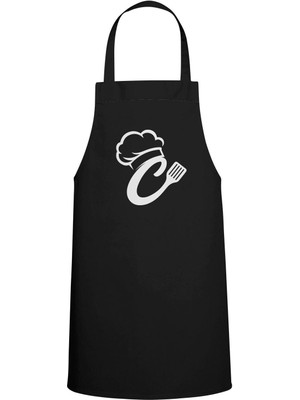 C Özel Baskılı Chef Mutfak Önlüğü