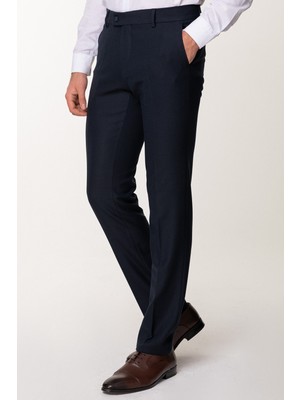 MCR Düz Lacivert Renk Slim Fit Klasik Erkek Pantolon