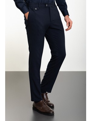 MCR Düz Lacivert Renk Super Slim Fit Erkek Pantolon