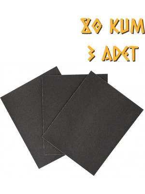 Kupa Su Zımparası A80 Kum - 3 Adet