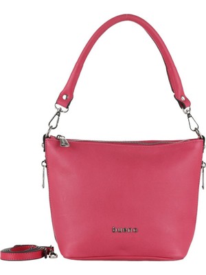 Bueno Shoes Fuşya Koyu Deri Kadın Omuz Çantası 01WBA7952 01WBA7952