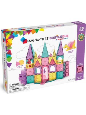Magna-Tiles Castle Dlx + Micromags - Prenses Şatosu 48 Parça