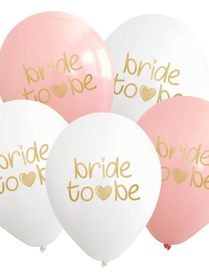 Atölye Mi Bride To Be Baskılı Balonlar Bride Parti Balonları 10'lu Paket