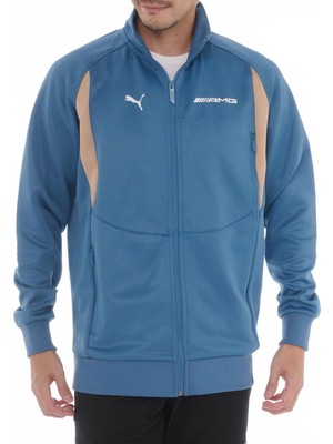 Puma Erkek Sweatshirt Amg Track Jacket Mavi - 62742105 S - Mavi