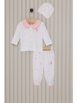 U.S. Polo Assn. U.S. Polo Assn Kız Bebek Beyaz Takım