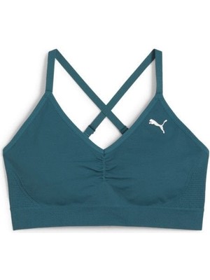 Puma Bralet Kadın Shapeluxe Pwr 52436283 -Soğuk Yesil Xs - Siyah