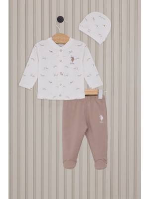 U.S. Polo Assn. Erkek Bebek Patikli 3'lü Takım