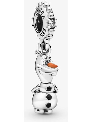 Dora & Dora Disney Frozen Olaf Sarkan Charm 925 Ayar Gümüş