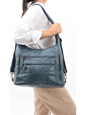 Baginn Y.s.deri Deri Kadın Omuz Postacı Çantası Sırt Çantası Fonksiyonel Kullanım 23*30 cm Vegan Suni Deri