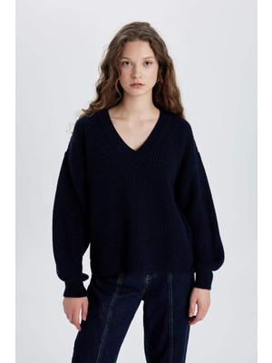 Defacto Kadın Kazak Z7135AZ/NV251 Navy