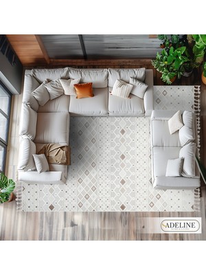 Adeline Home Portre 1541 Iskandinav Modern Toz Vermeyen Salon Mutfak Balkon Halısı