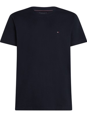 Tommy Hilfiger Bisiklet Yaka Mavi Erkek T-Shirt MW0MW37267DW5