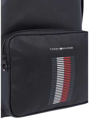 Tommy Hilfiger Lacivert 28X45X16 cm Erkek Sırt Çantası Th Foundatıon Pque Backpack