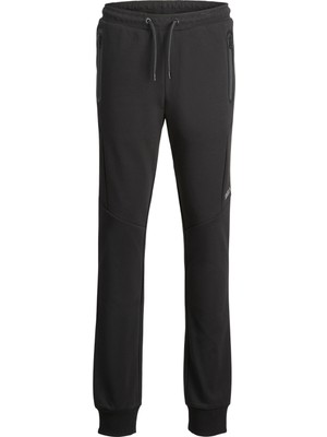 Jack & Jones Lastikli Paça Siyah Erkek Eşofman Altı 12263193