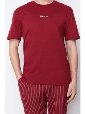 FRM Erkek Pamuklu Bisiklet Yaka Kısa Kol Regular Fit Yazlık Şortlu Pijama Takımı