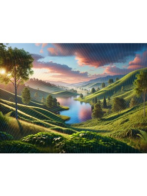 Venspor Huzur Veren Doğa Manzarası Temalı Stüdyo Fonu, 200X150CM Arka Plan