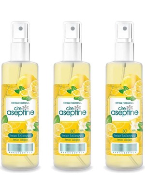 3 Adet Limon Kolonyası  Ev Ofis Pratik Kullanım Sprey 100ml